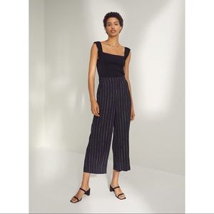 Wilfred Navy Stripe Crop Pant